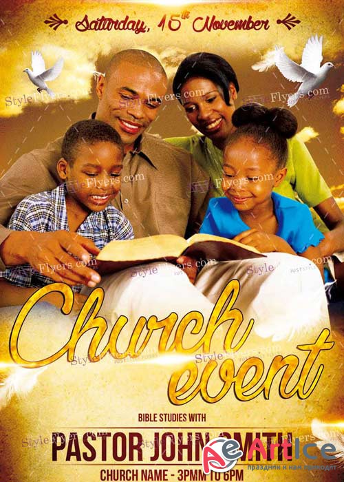 Church Event PSD V5 Flyer Template
