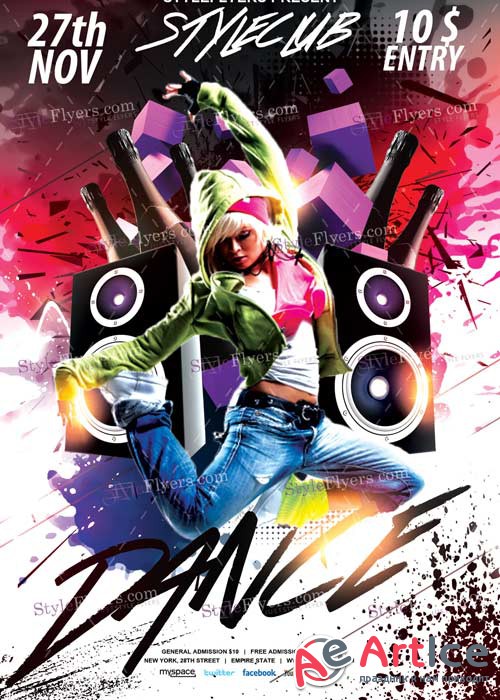 Dance V11 PSD Flyer Template