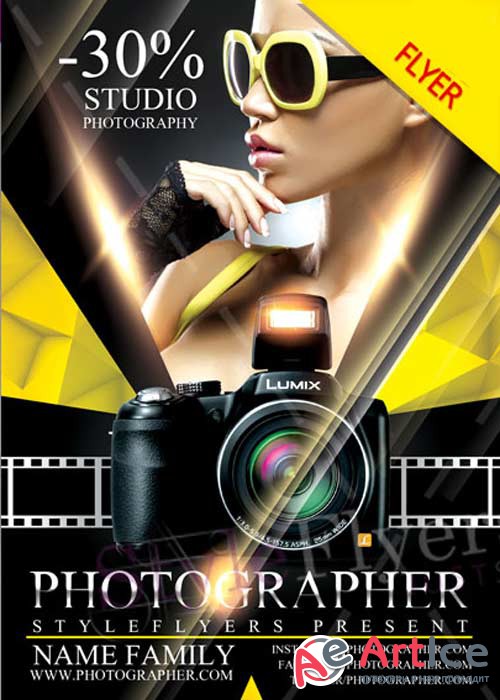 Photographer V7 Flyer PSD Template