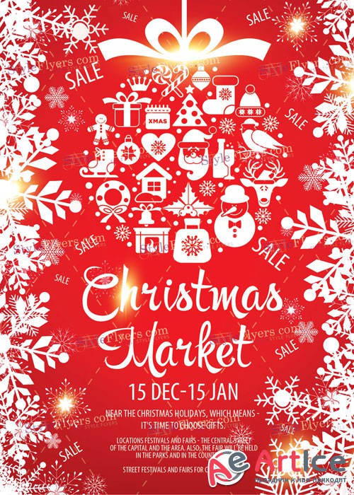 Christmas Market PSD V4 Flyer Template