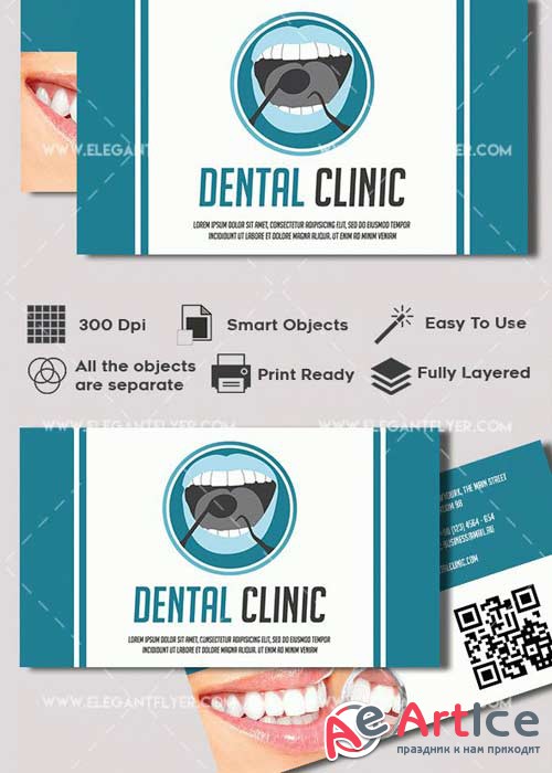 Dental Premium Business card PSD V2 Template