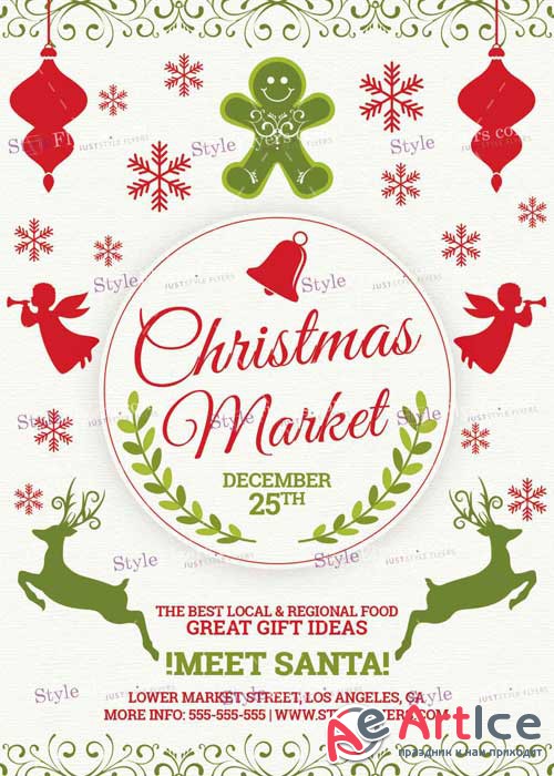 Christmas Market PSD V11 Flyer Template