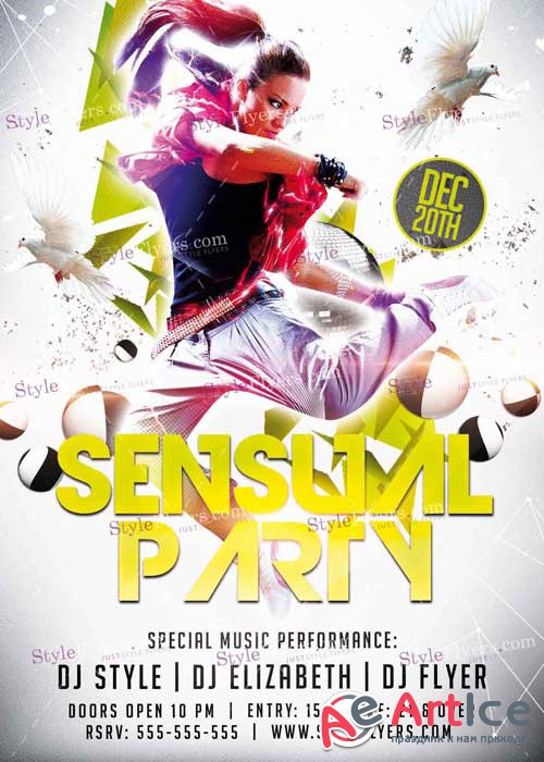 Sensual Party PSD V12 Flyer Template