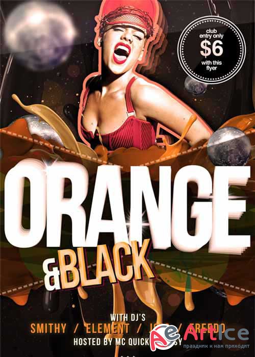 Black & Orange V1 Flyer Template