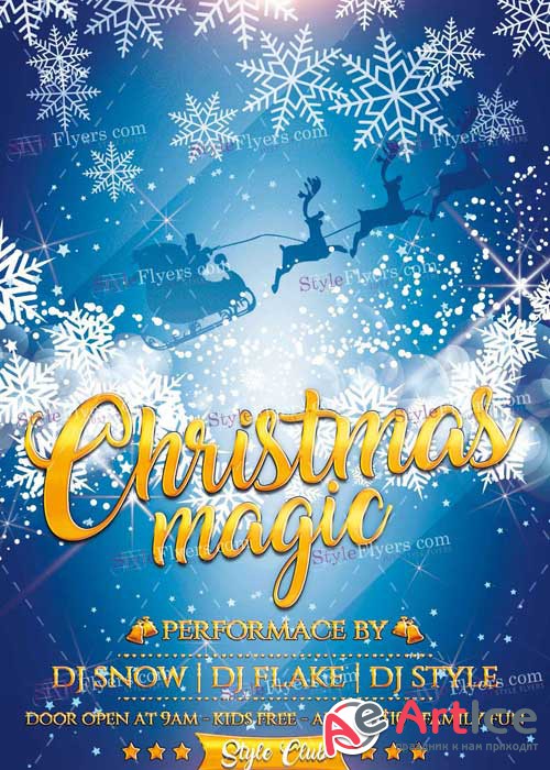 Christmas magic V7 PSD Flyer Template