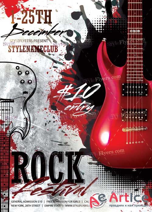 Rock V7 PSD Flyer Template