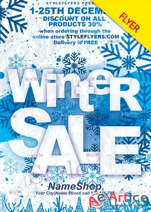 Winter Sale PSD V11 Flyer Template