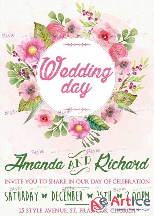 Wedding PSD V10 Flyer Template