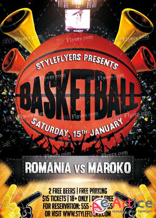Basketball PSD V20 Flyer Template