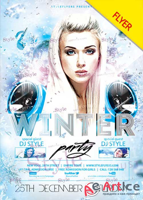 Winter Party PSD V11 Flyer Template