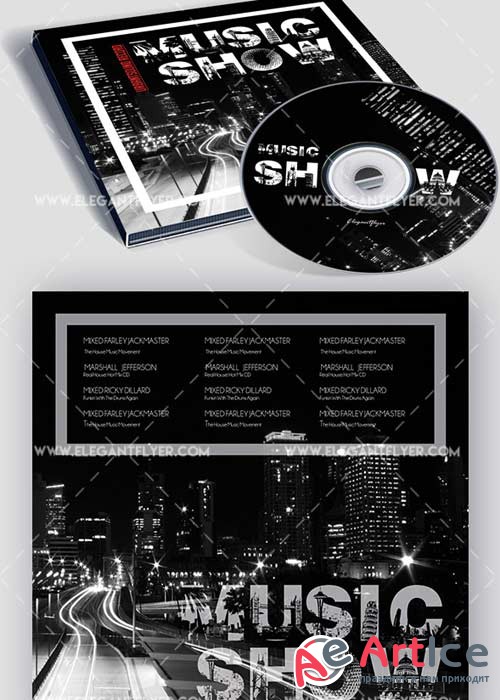 City Show Premium CD Cover PSD V4 Template