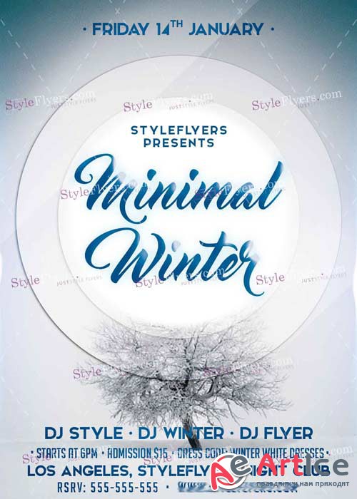 Minimal Winter PSD V11 Flyer Template