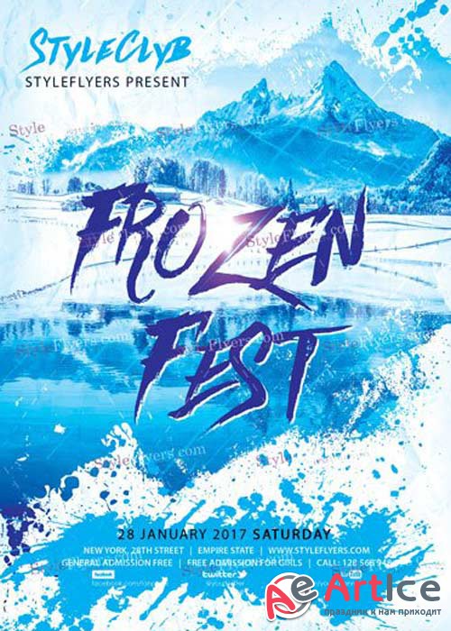Frozen Fest PSD V5 Flyer Template