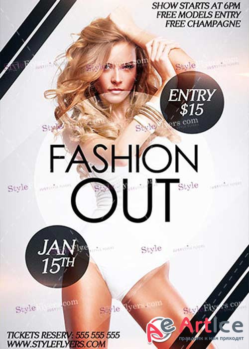 Fashion Out PSD V6 Flyer Template