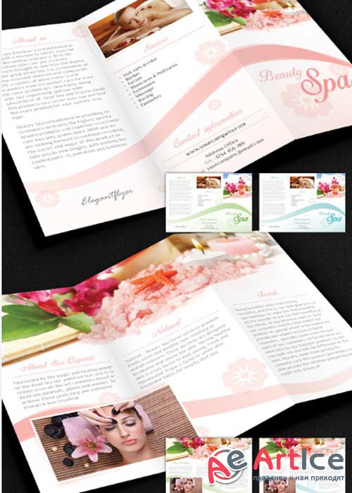 Beauty Spa Brochure Pack PSD V7 Template