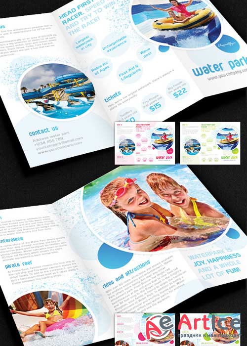 Water Park Brochure Pack PSD V2 Template