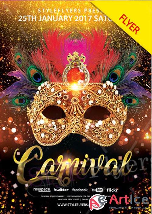 Carnival PSD V18 Flyer Template