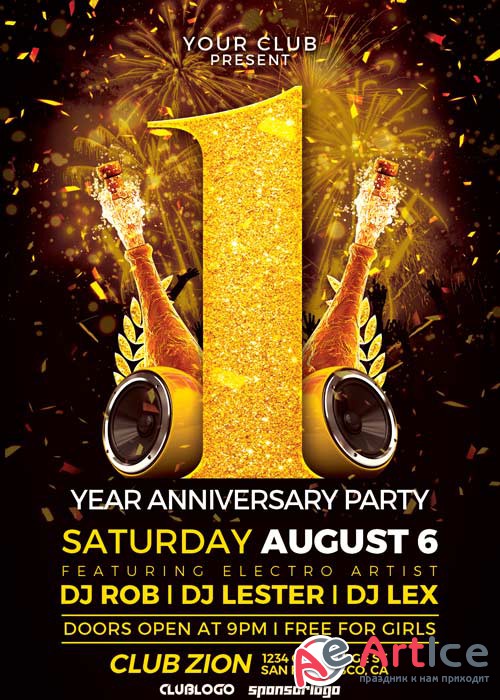 Anniversary Event V7 Flyer Template