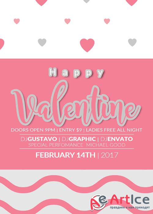 Valentines Party V36 Flyer Template