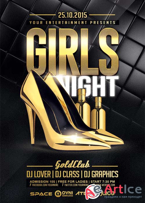Girls Night V7 Flyer Template