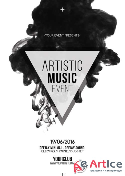 Artistic Music Event V5 Flyer Template