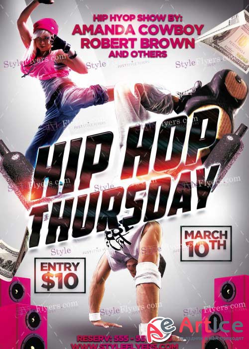 Hip Hop Thursday V7 PSD Flyer Template