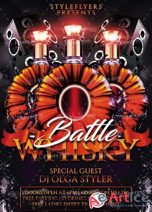 Whisky Battle V6 PSD Flyer Template