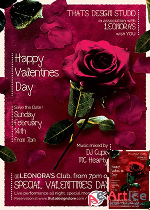 Valentines Day V44 Flyer Template