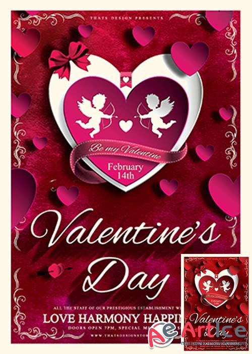 Valentines Day V43 Flyer Template