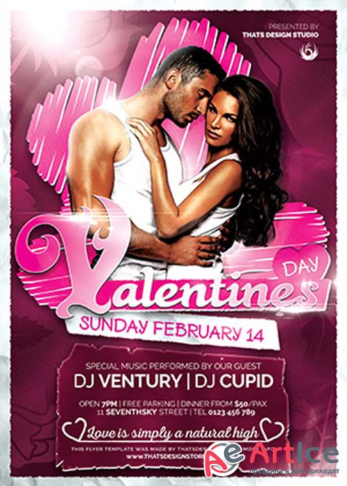 Valentines Day Flyer Template V47