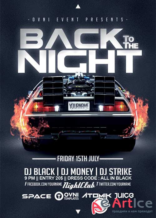 BACK TO THE NIGHT V10 Flyer Template