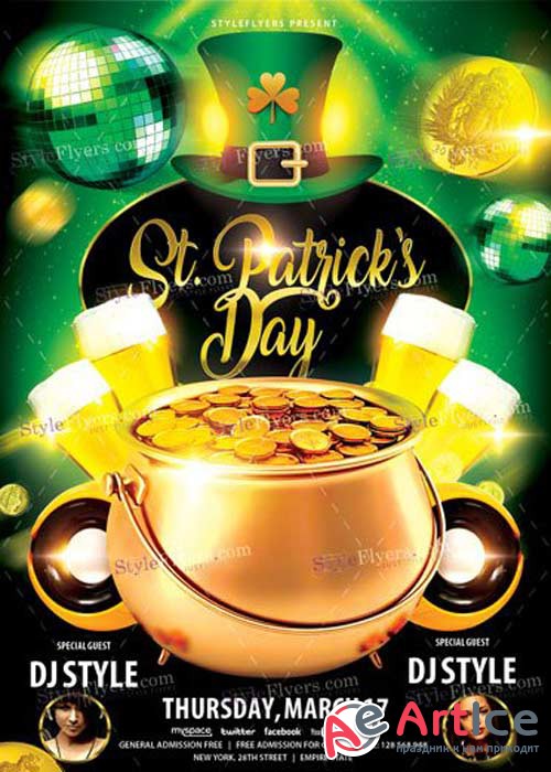 St Patricks Day V17 PSD Flyer Template