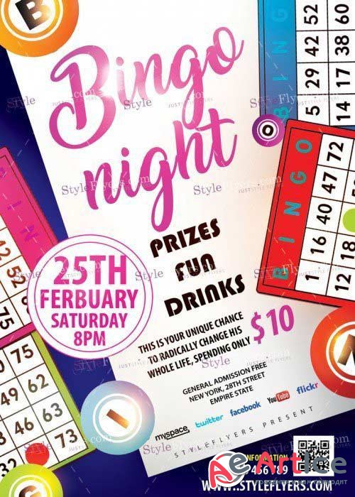 Bingo Night V15 PSD Flyer Template