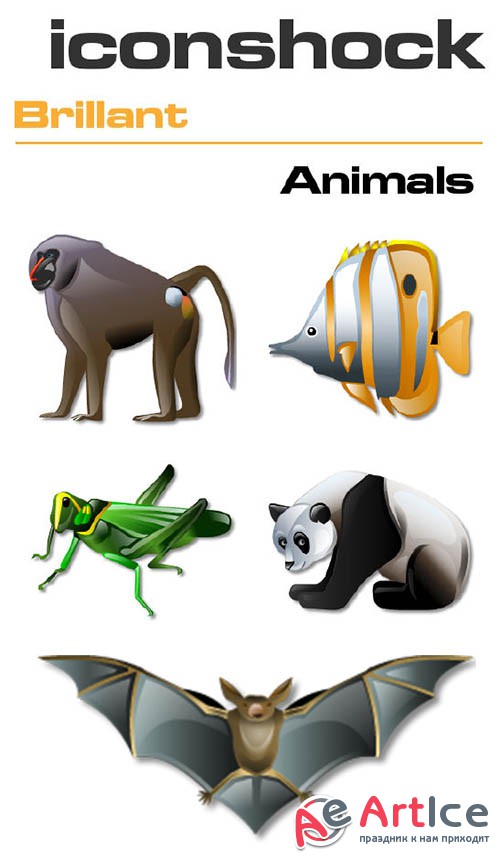 IconShock Pack - Brillant Animals
