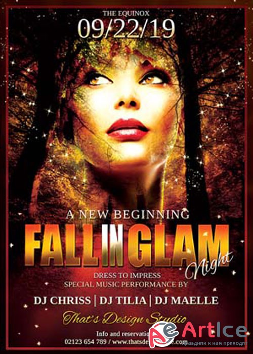 Fall in Glam Flyer Template V3