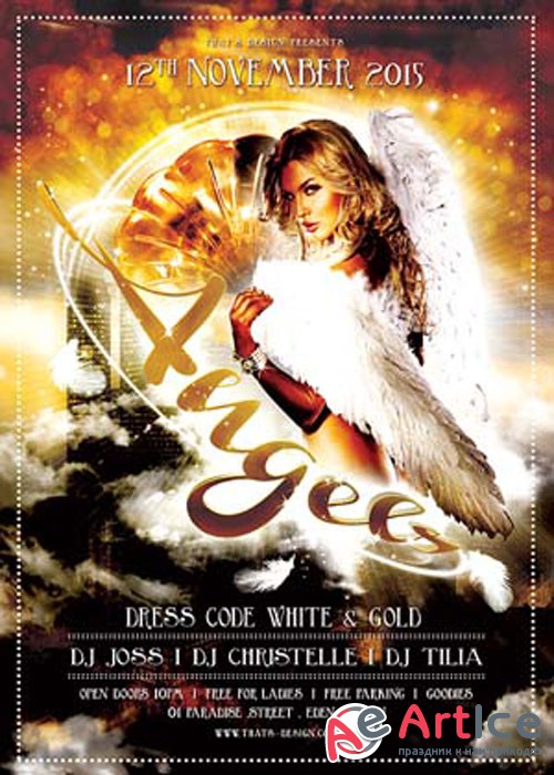 Angels Party Flyer V12 Template