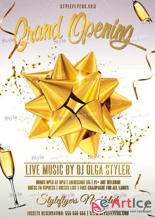 Grand Opening V12 PSD Flyer Template