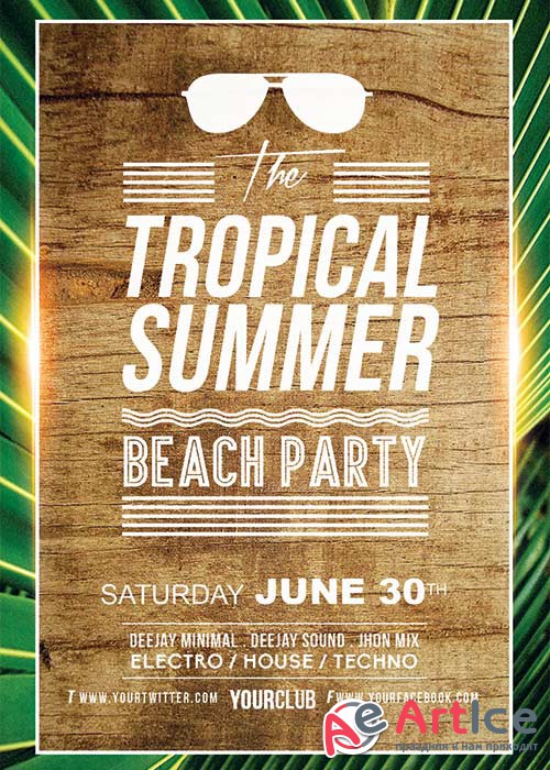 Tropical Summer V10 Flyer Template