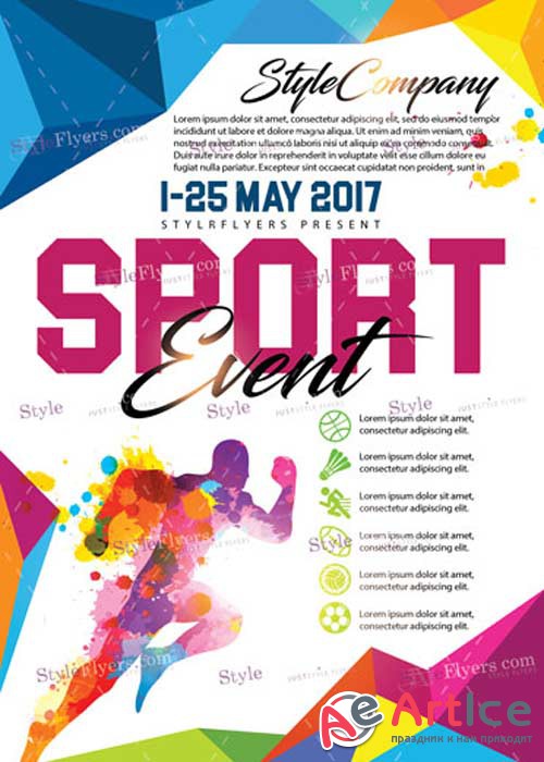 Sport V20 PSD Flyer Template