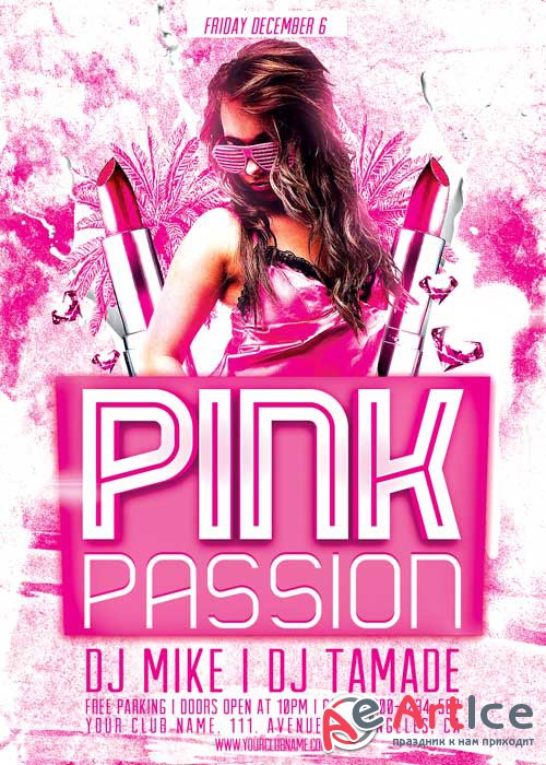 Pink Passion Party V11 Flyer Template