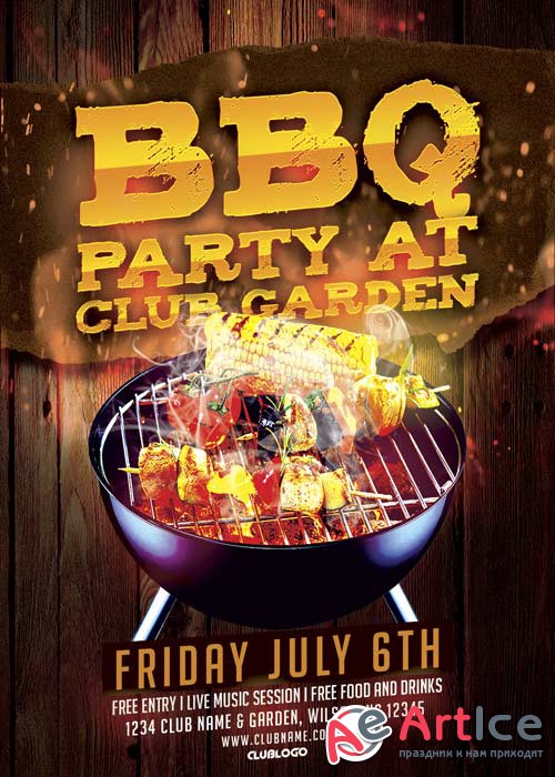 BBQ Party V11 Flyer Template