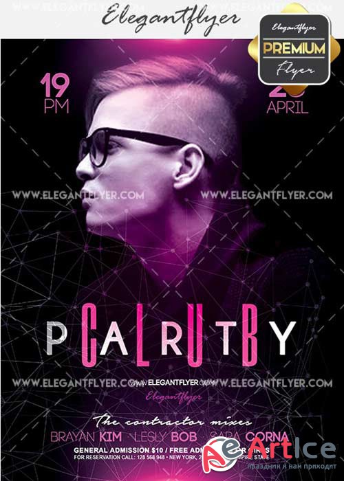 Club Party V14 Flyer PSD Template + Facebook Cover