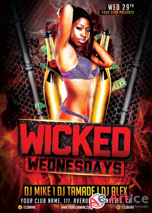 Wicked Wednesday V5 Flyer Template
