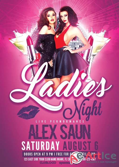 Ladies Night V22 Flyer Template