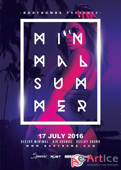 Minimal Summer V17 Flyer Template