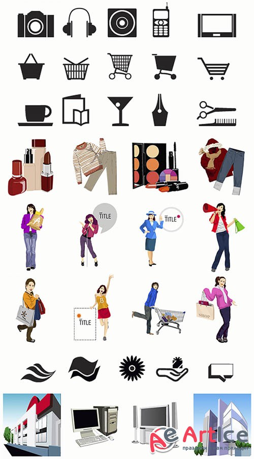 Shopping Illustration and Icons