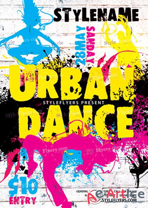 Urban Dance V19 PSD Flyer Template