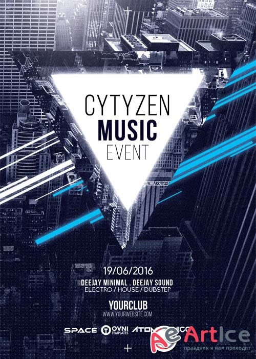 Citizen Music V11 Flyer Template
