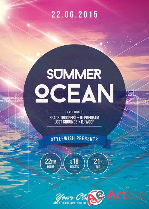 Summer Ocean V16 Flyer Template
