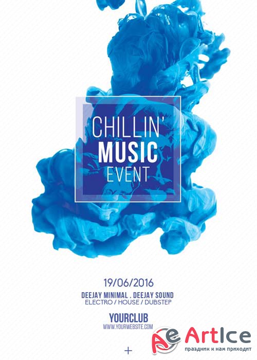 Chillin Music Event V10 Flyer Template